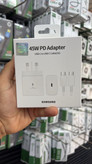 شارژر 45 وات سامسونگ EP-T4510 سه پین ساخت ویتنام اورجینال لیبل دار با کابل