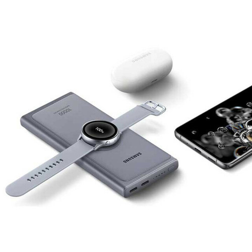 پاوربانک بیسیم سامسونگ 10 هزار وایرلس شارژ مدل U3300 فناوری شارژ سریع 25W وات