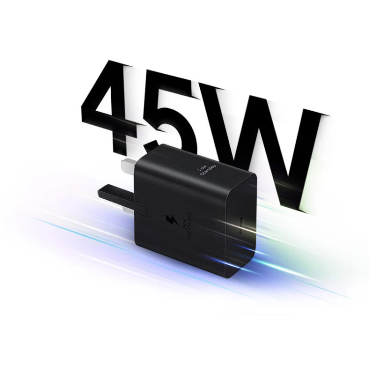 شارژر سامسونگ مدل EP-T4511 توان 45 وات سه پین به همراه کابل 1.8 متری اصلی ویتنام اورجینال