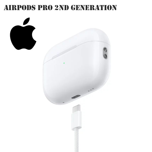 هدفون بی سیم اپل مدل AirPods Pro 2 با نویز کنسلینگ فعال اصل و مقاومت در برابر رطوبت