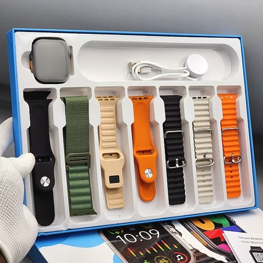 ساعت هوشمند WISME اصل مدل K9 Ultra Pro Max با 7 عدد بند اضافه